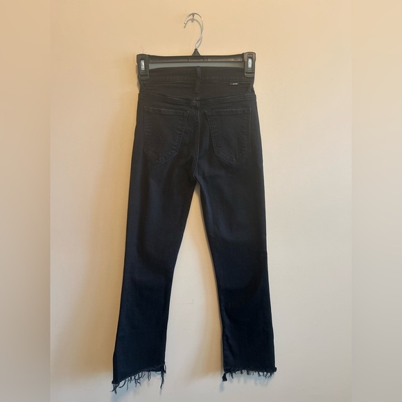 MOTHER | Insider Crop Two Step Fray, Black Wash, Women’s Size 24 - Picture 10 of 11